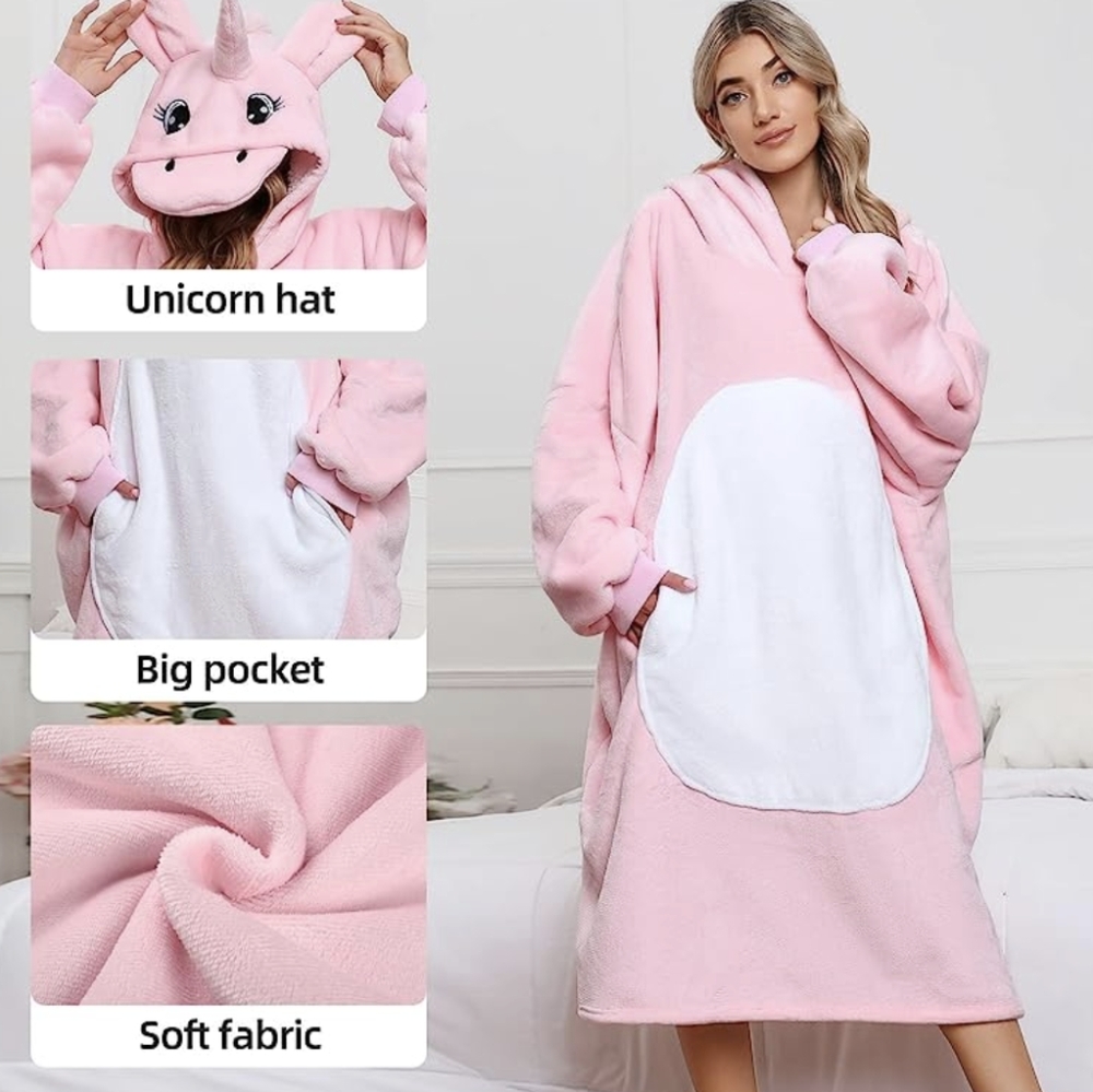 🦄 Oversize wearable unicorn blanket